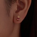 Sacred Heart Stud Earrings