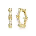 Skeleton Bone Huggie Hoops
