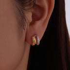 Starlight Double-Layer Stud Earrings