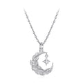 Moon & Feather Necklace
