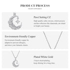 Moon & Feather Necklace