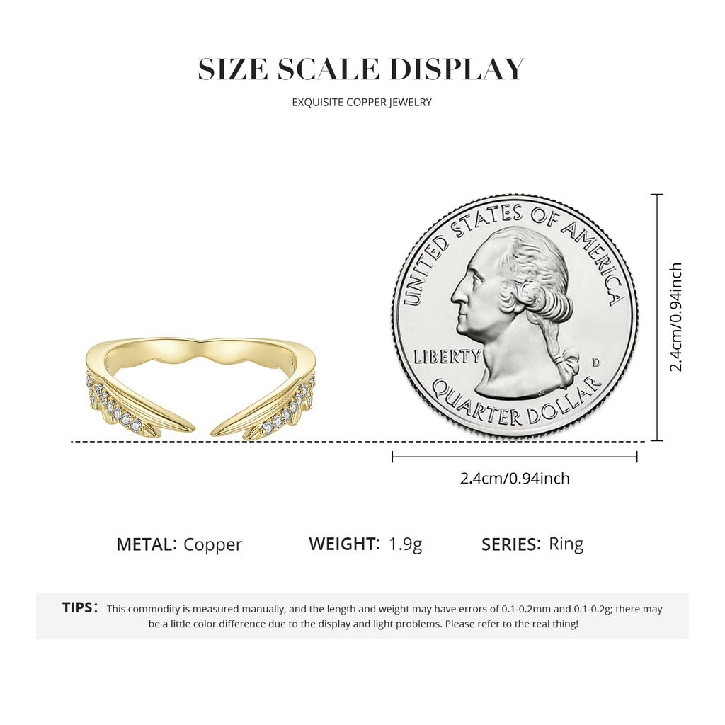 Wing Open Ring