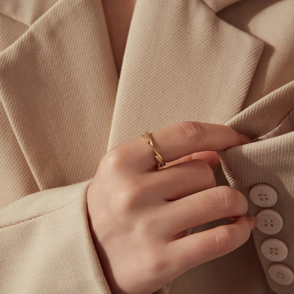 Wing Open Ring