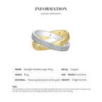 Starlight Double-Layer Ring