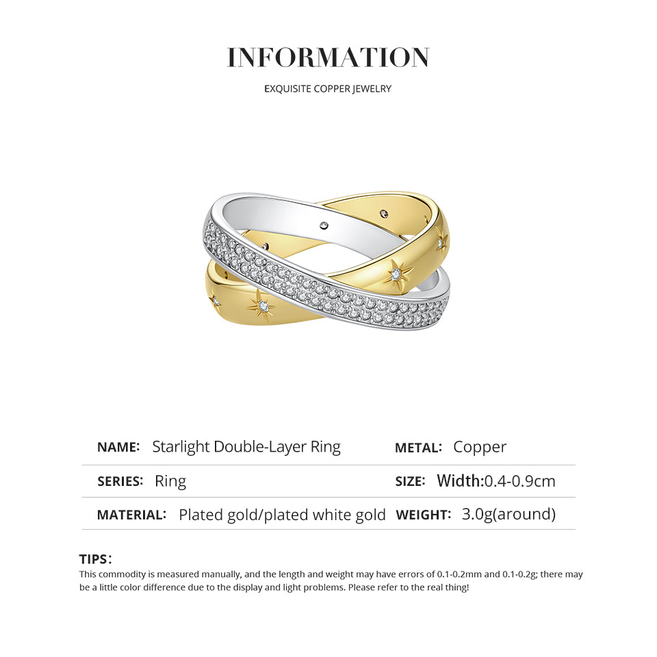 Starlight Double-Layer Ring
