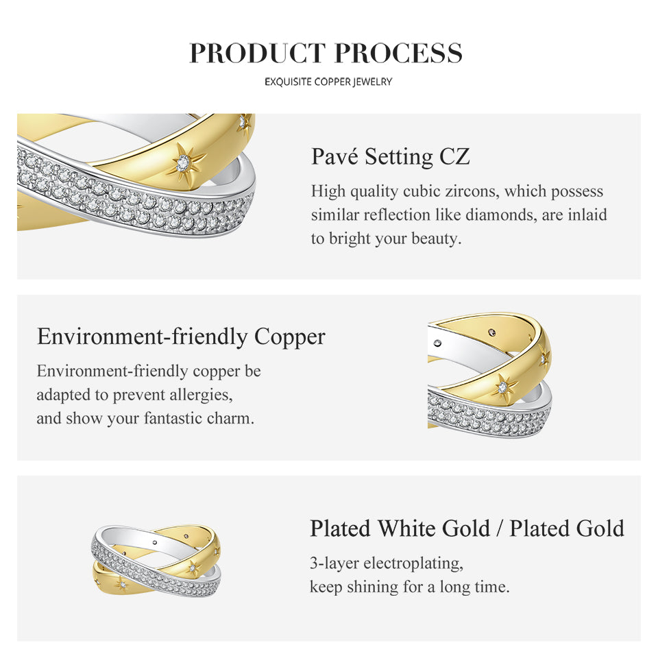 Starlight Double-Layer Ring