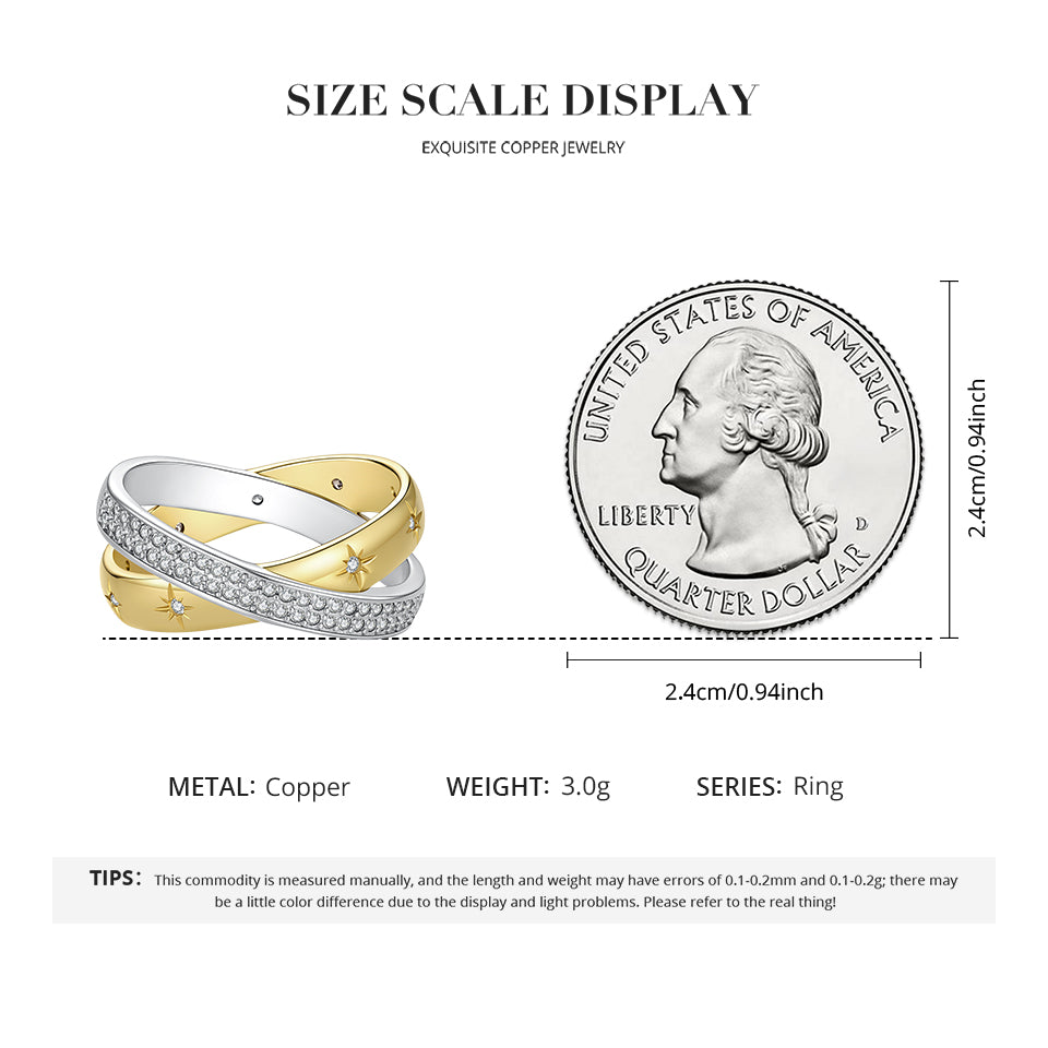 Starlight Double-Layer Ring