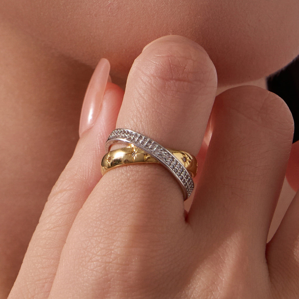 Starlight Double-Layer Ring