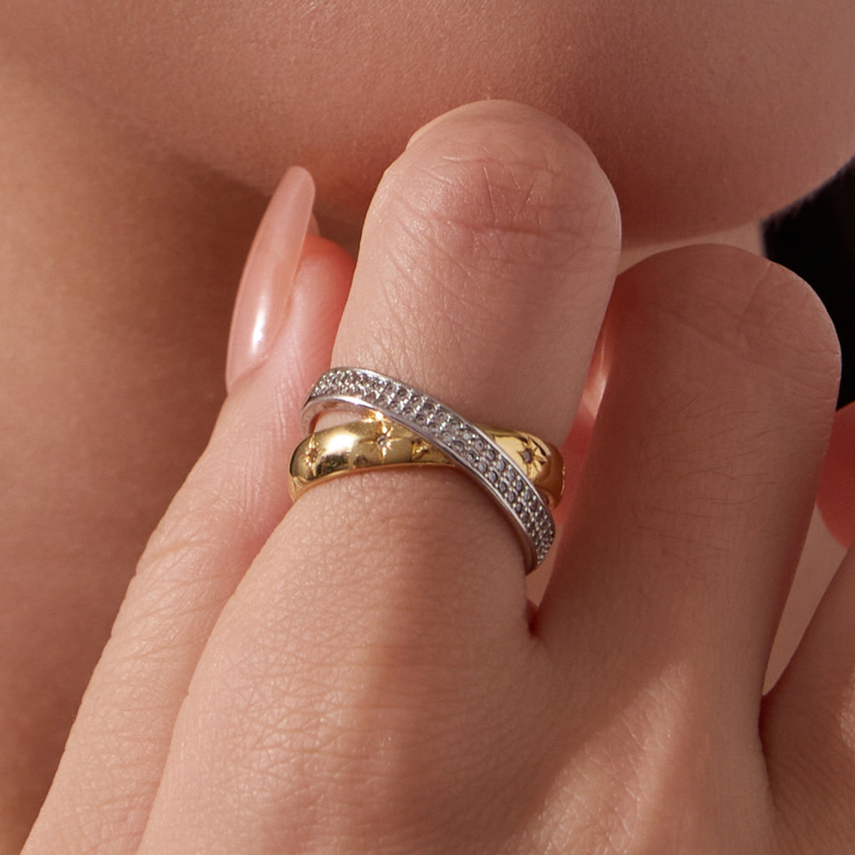 Starlight Double-Layer Ring