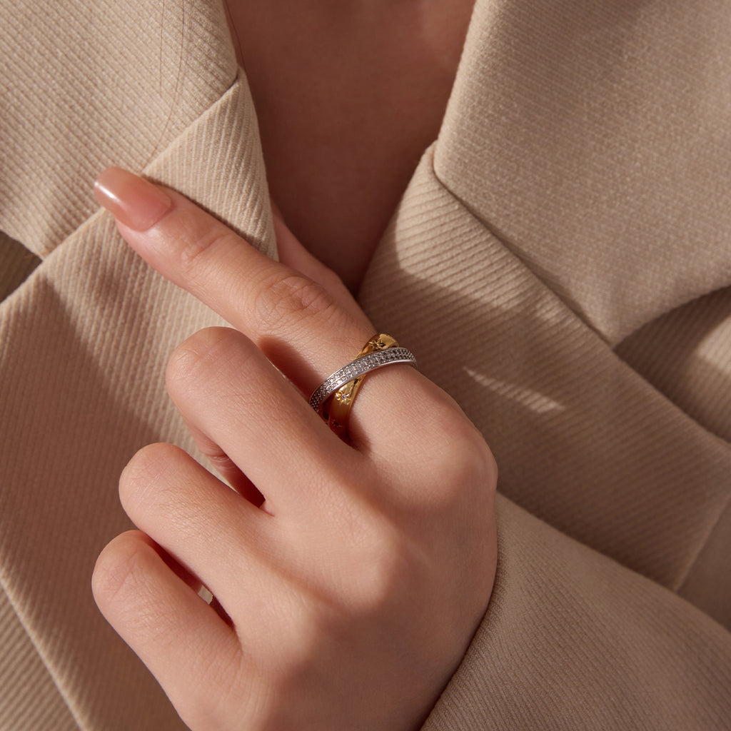 Starlight Double-Layer Ring