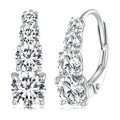 Cascading Moissanite Earrings in 925 Sterling Silver
