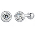 Aurora Brilliance Moissanite Stud Earrings
