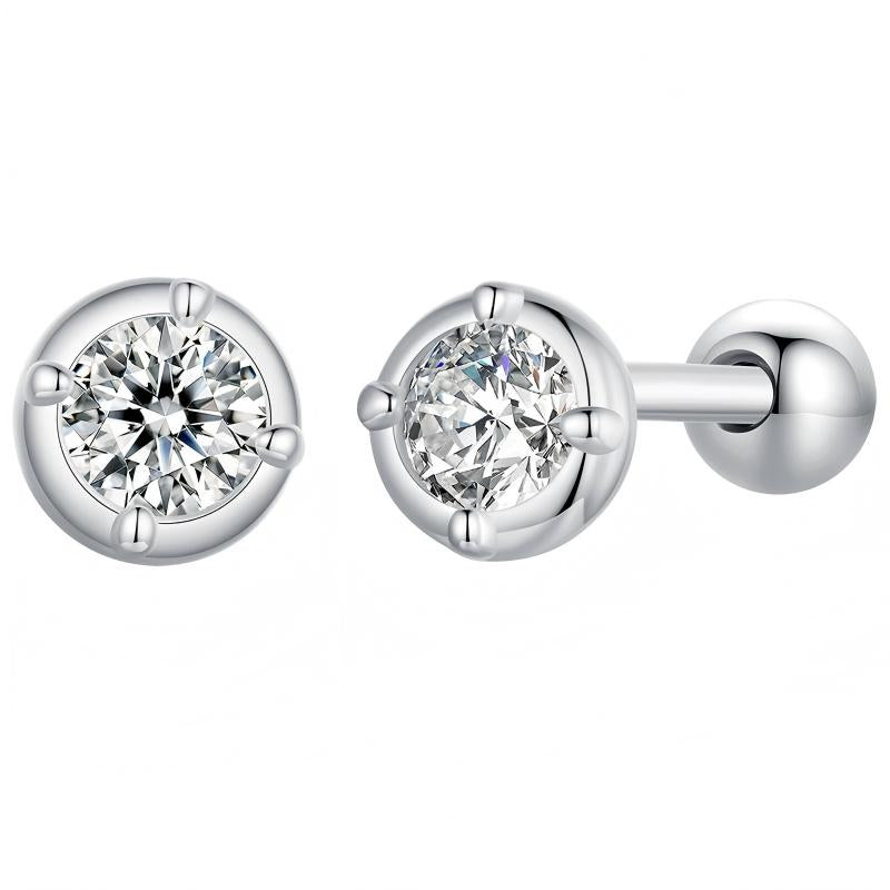 Aurora Brilliance Moissanite Stud Earrings
