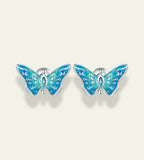 BAMOER Azure Butterfly Earrings