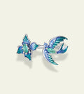 Blue Blossom Bird Open Ring